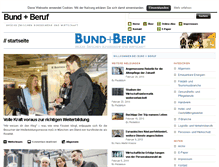 Tablet Screenshot of bundundberuf.de
